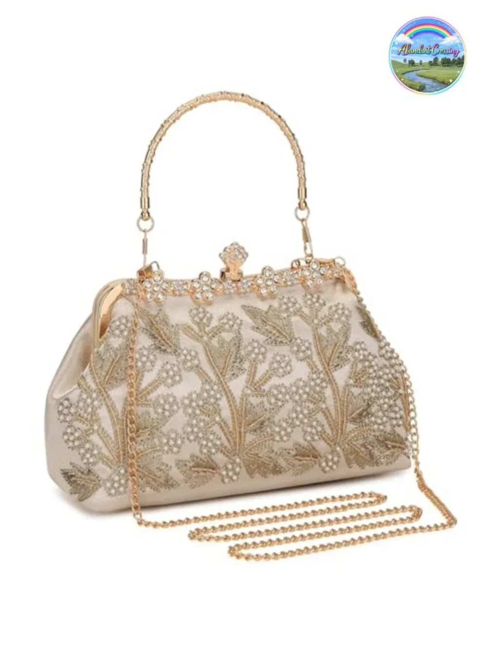 1920s Vintage Beaded Sequin Clutch Purse Formal Bridal Evening Bag